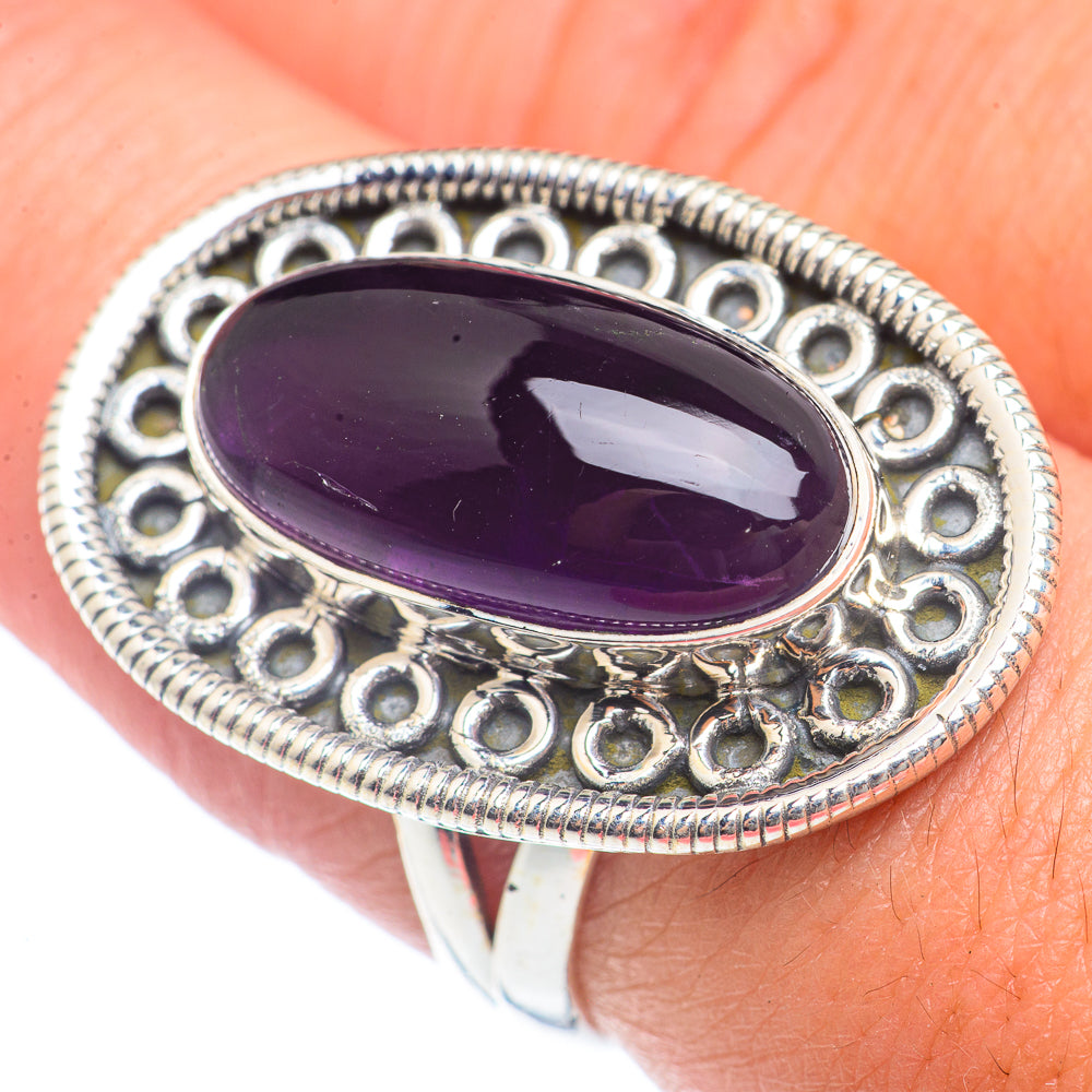 Amethyst Rings handcrafted by Anasilvercos - RING72063