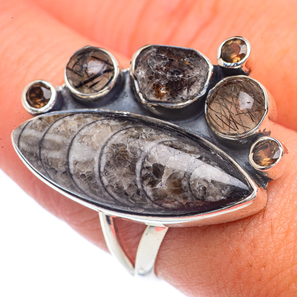 Orthoceras Fossi Rings handcrafted by Anasilvercos - RING72064