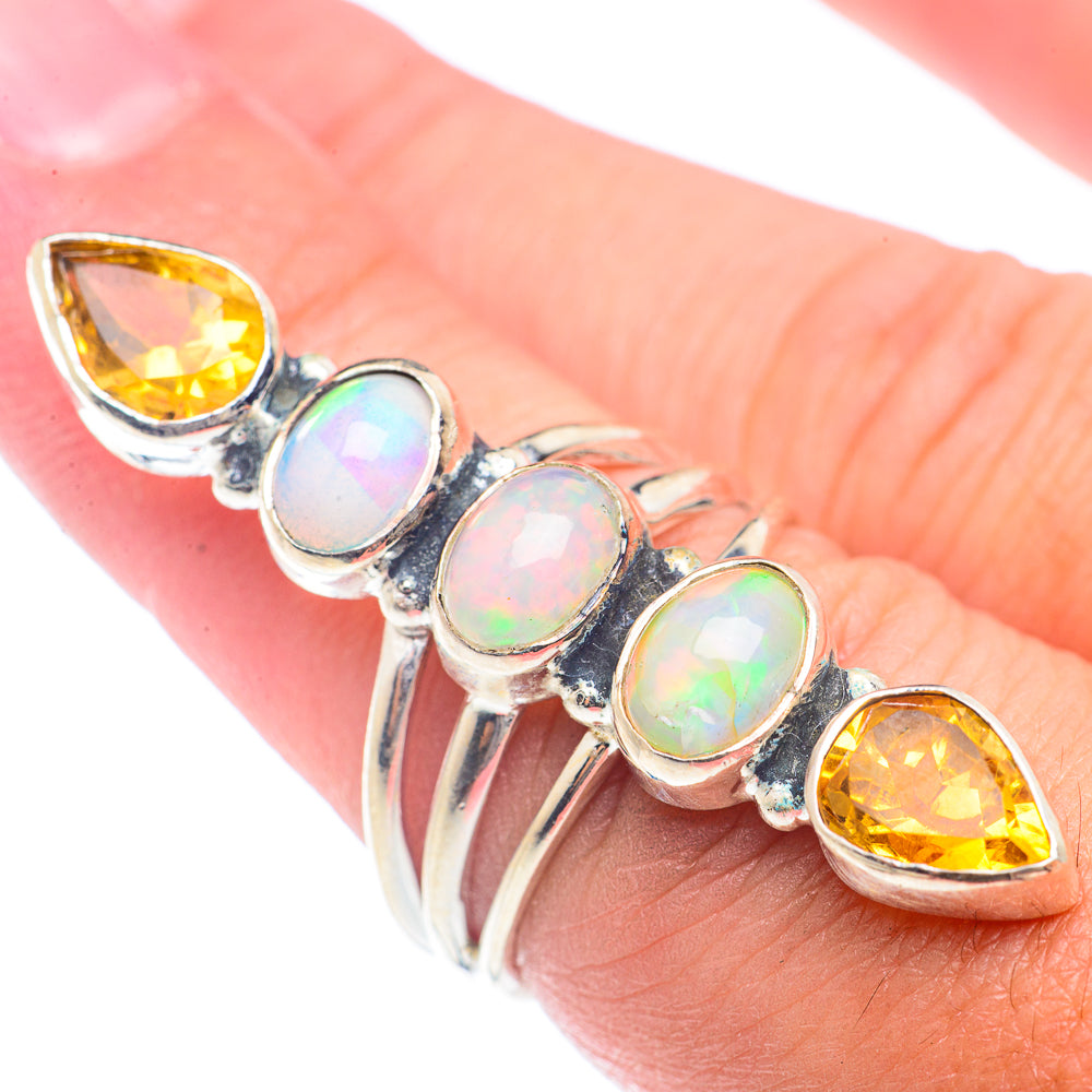 Ethiopian Opal Rings handcrafted by Anasilvercos - RING72076
