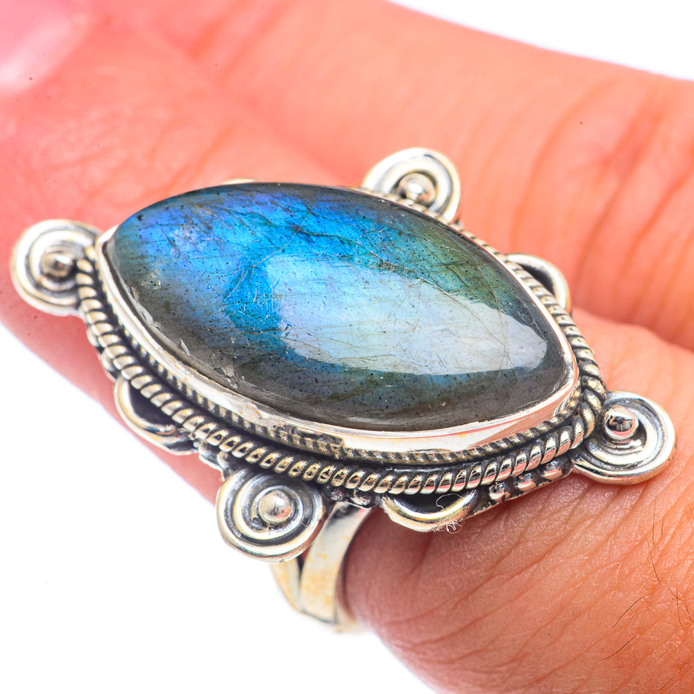 Labradorite Rings handcrafted by Anasilvercos - RING72087