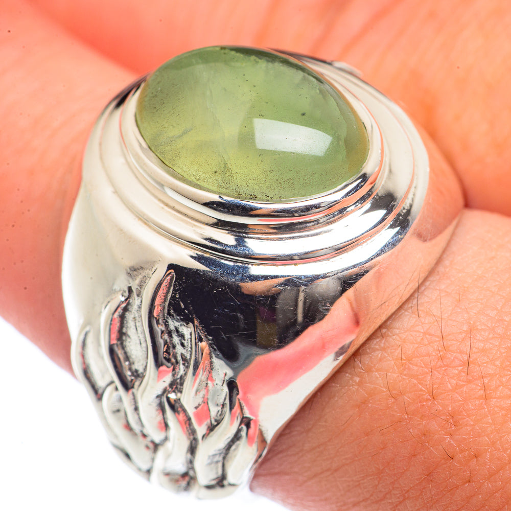 Prehnite Rings handcrafted by Anasilvercos - RING72089