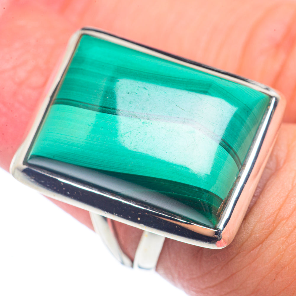 Malachite Rings handcrafted by Anasilvercos - RING72090