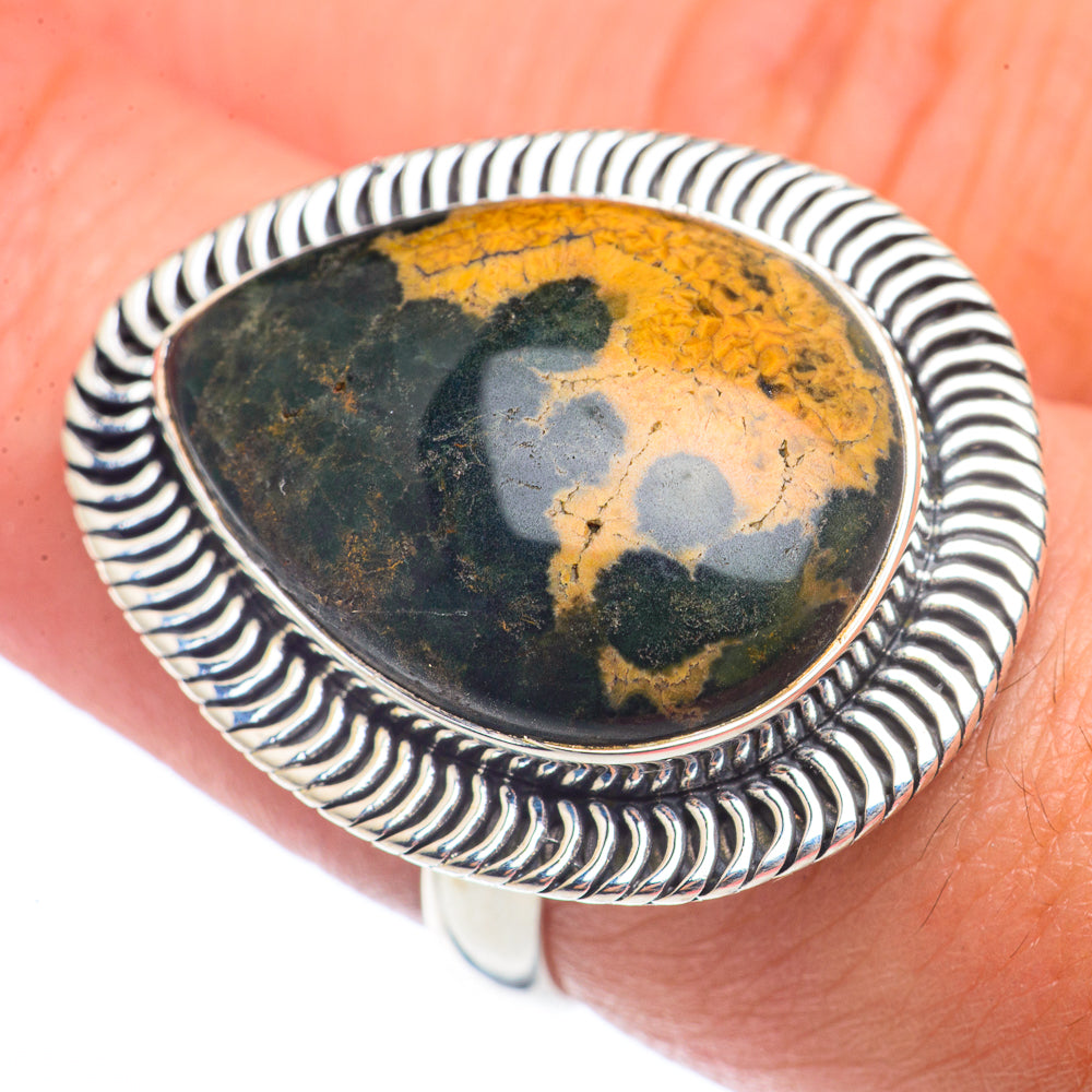 Ocean Jasper Rings handcrafted by Anasilvercos - RING72092