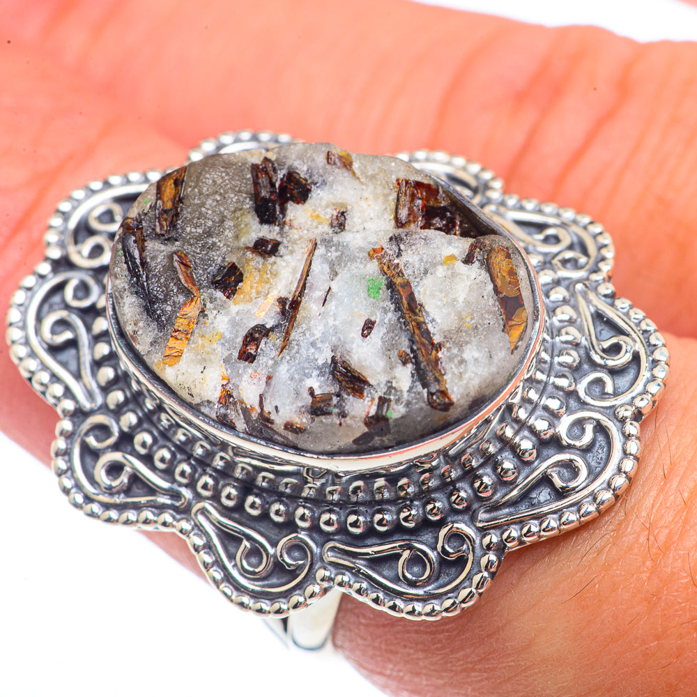 Astrophyllite Rings handcrafted by Anasilvercos - RING72095