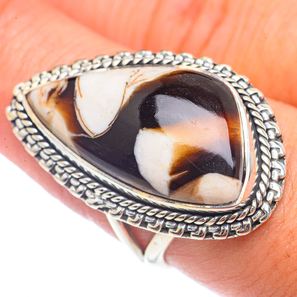 Peanut Wood Jasper Rings handcrafted by Anasilvercos - RING72099