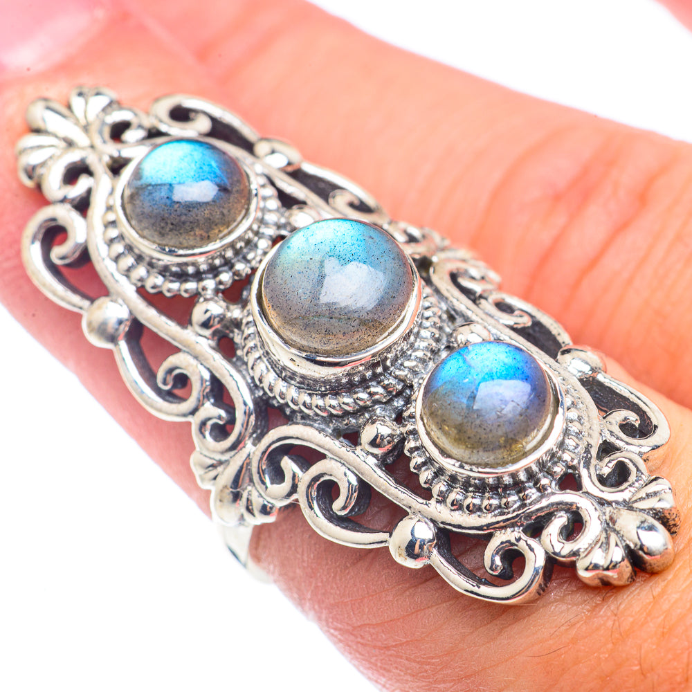Labradorite Rings handcrafted by Anasilvercos - RING72124