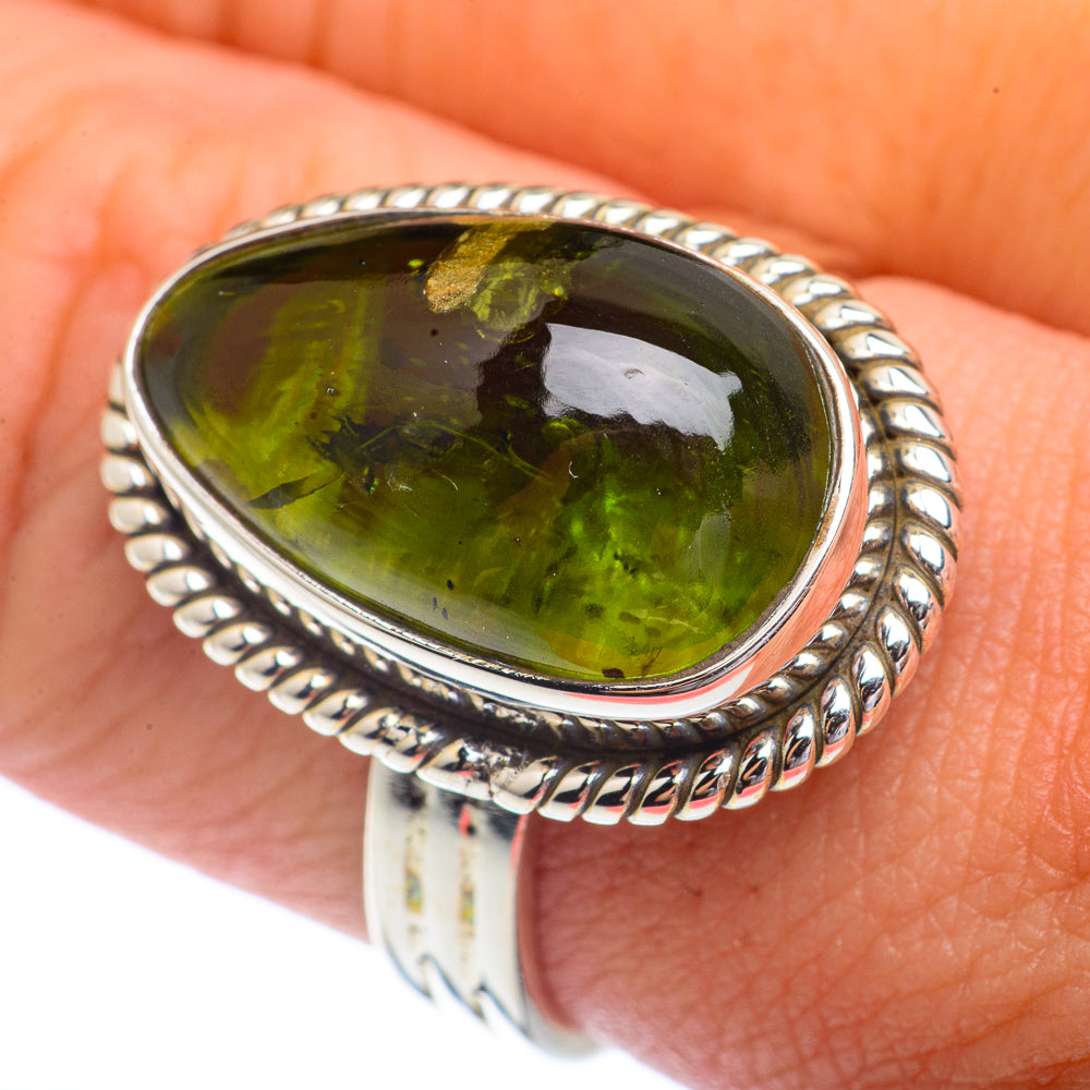 Peridot Rings handcrafted by Anasilvercos - RING72146