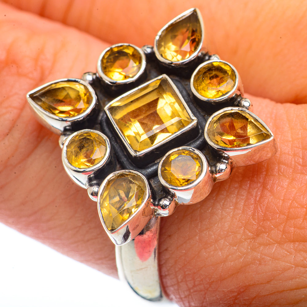 Citrine Rings handcrafted by Anasilvercos - RING72152