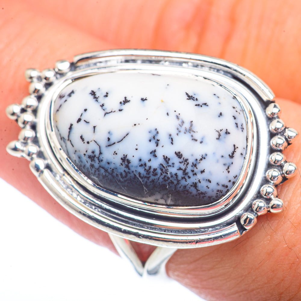 Dendritic Opal Rings handcrafted by Anasilvercos - RING72173