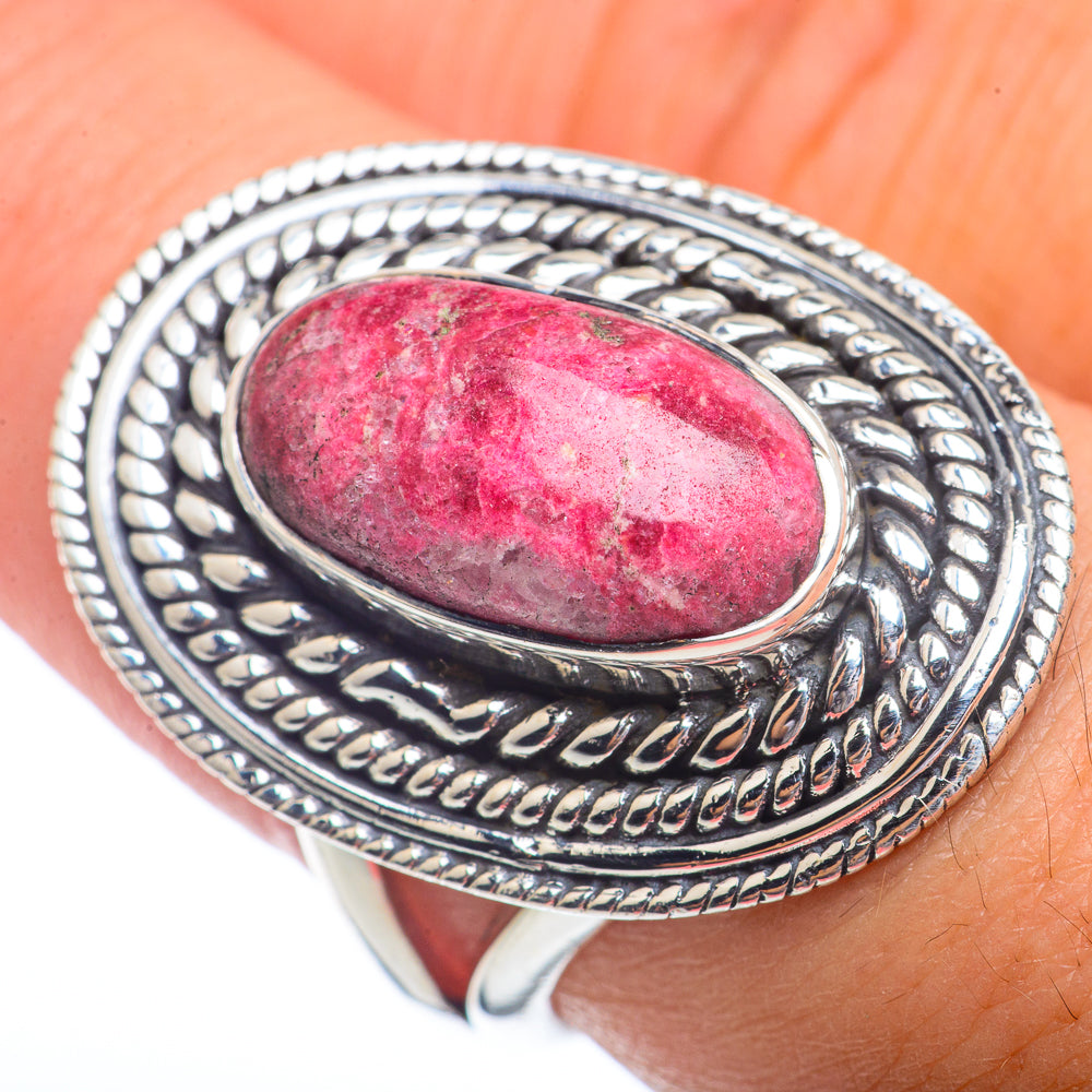 Thulite Rings handcrafted by Anasilvercos - RING72201