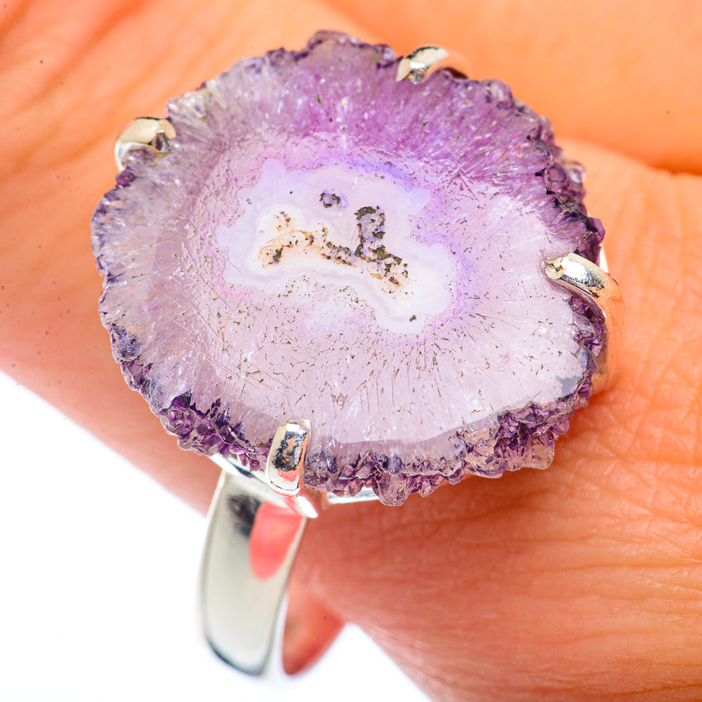 Amethyst Stalactite Rings handcrafted by Anasilvercos - RING72205