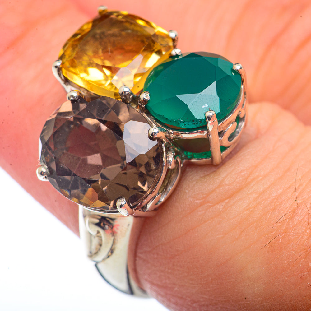 Smoky Quartz Rings handcrafted by Anasilvercos - RING72218