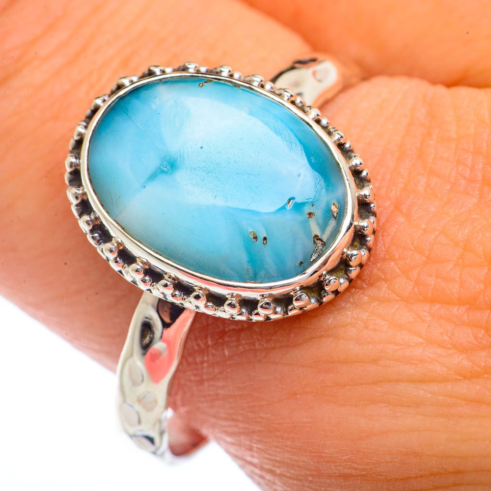 Larimar Rings handcrafted by Anasilvercos - RING72222