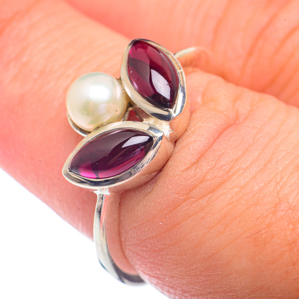 Garnet Rings handcrafted by Anasilvercos - RING72245