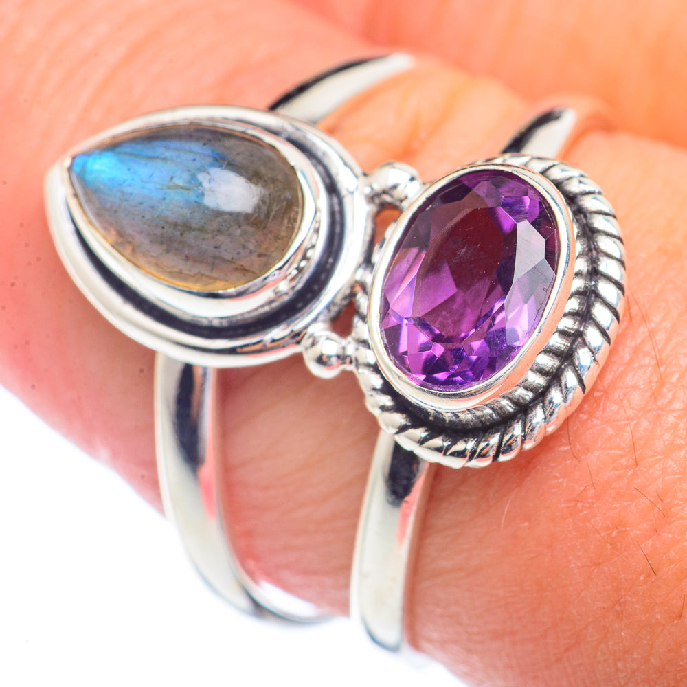 Labradorite Rings handcrafted by Anasilvercos - RING72260