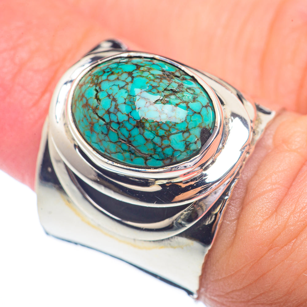 Tibetan Turquoise Rings handcrafted by Anasilvercos - RING72272