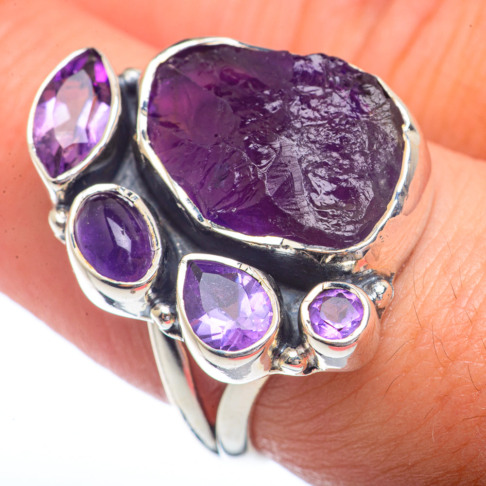 Amethyst Rings handcrafted by Anasilvercos - RING72287