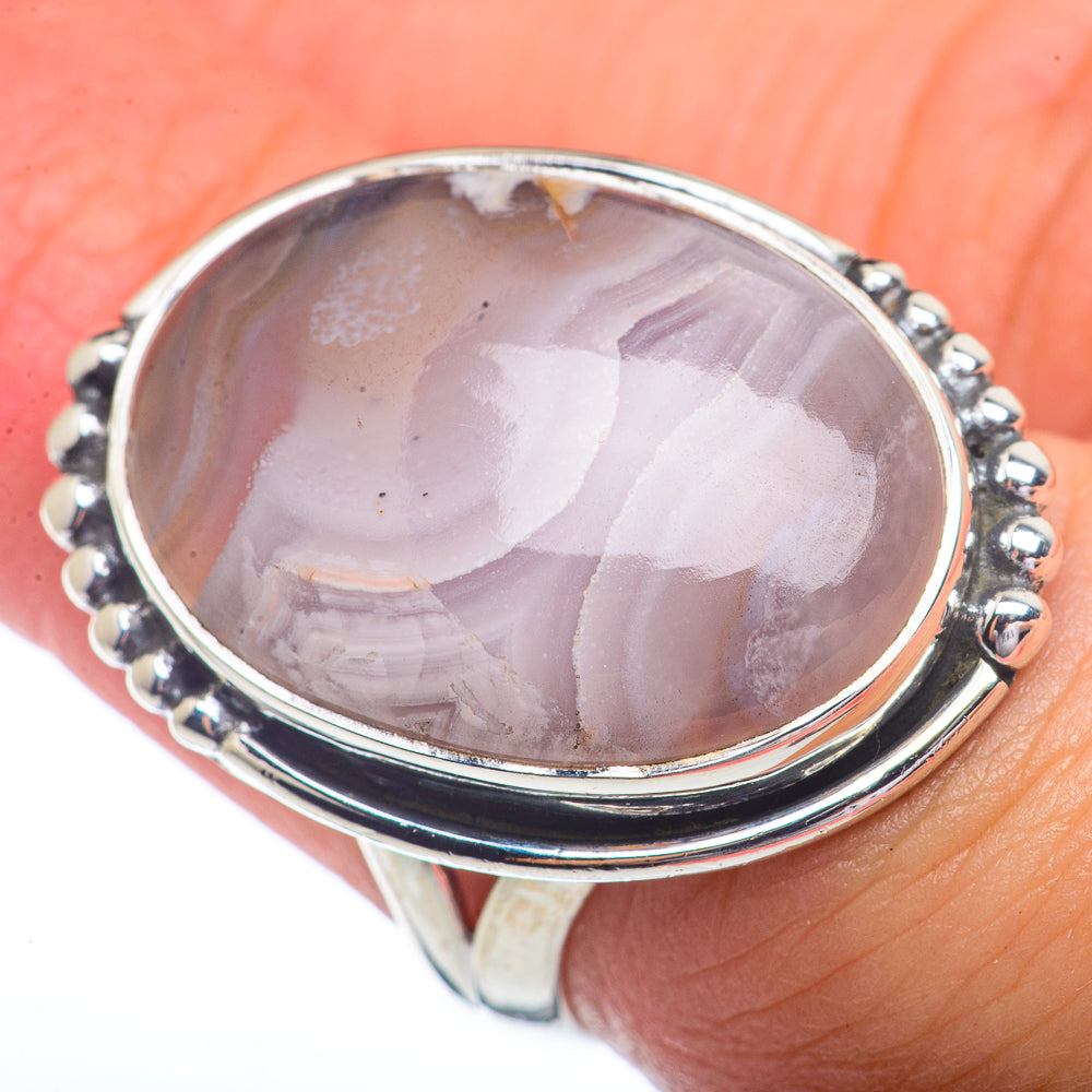 Botswana Agate Rings handcrafted by Anasilvercos - RING72297