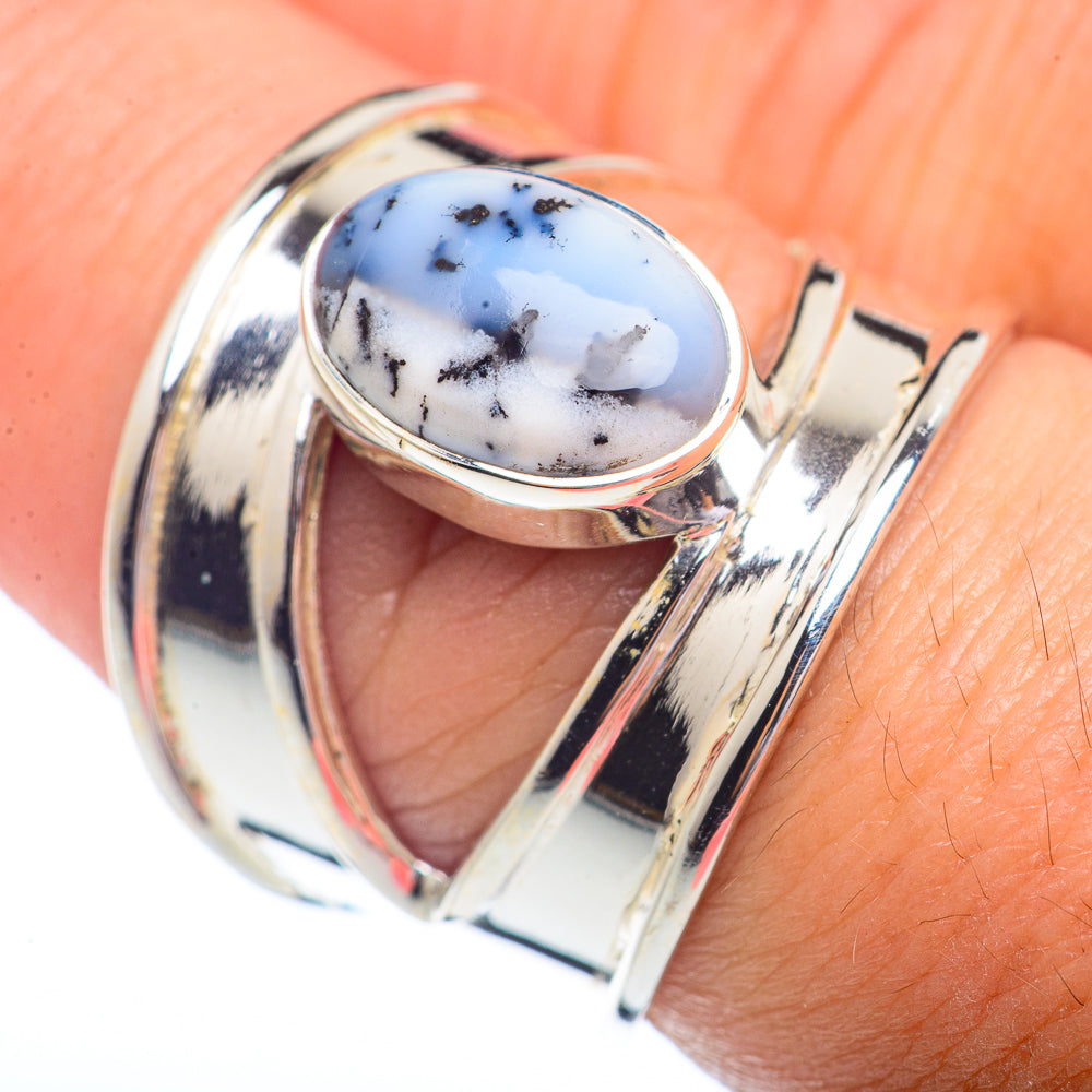 Dendritic Opal Rings handcrafted by Anasilvercos - RING72298