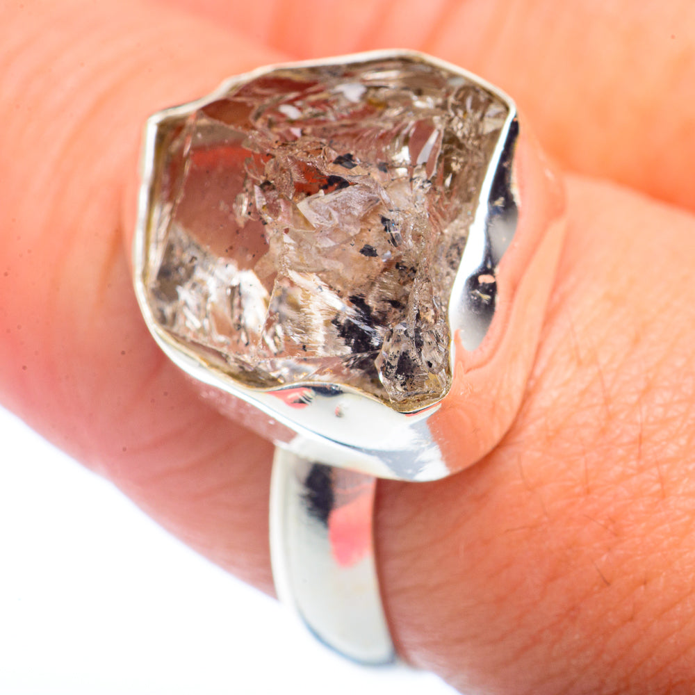 Herkimer Diamond Rings handcrafted by Anasilvercos - RING72299