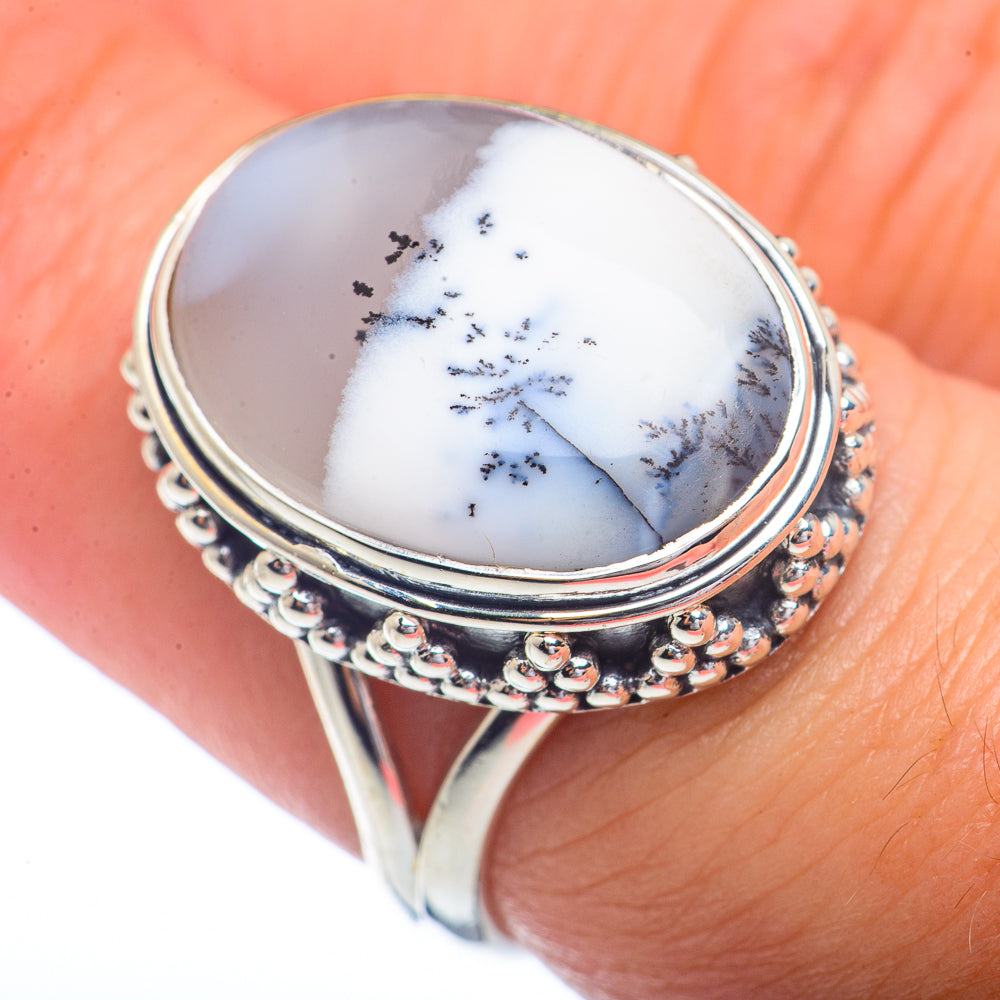 Dendritic Opal Rings handcrafted by Anasilvercos - RING72300