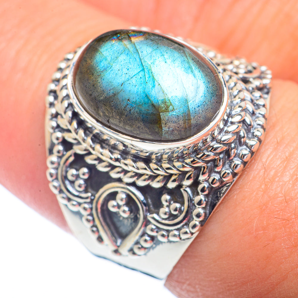 Labradorite Rings handcrafted by Anasilvercos - RING72308