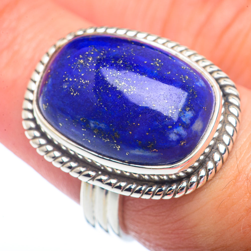 Lapis Lazuli Rings handcrafted by Anasilvercos - RING72309