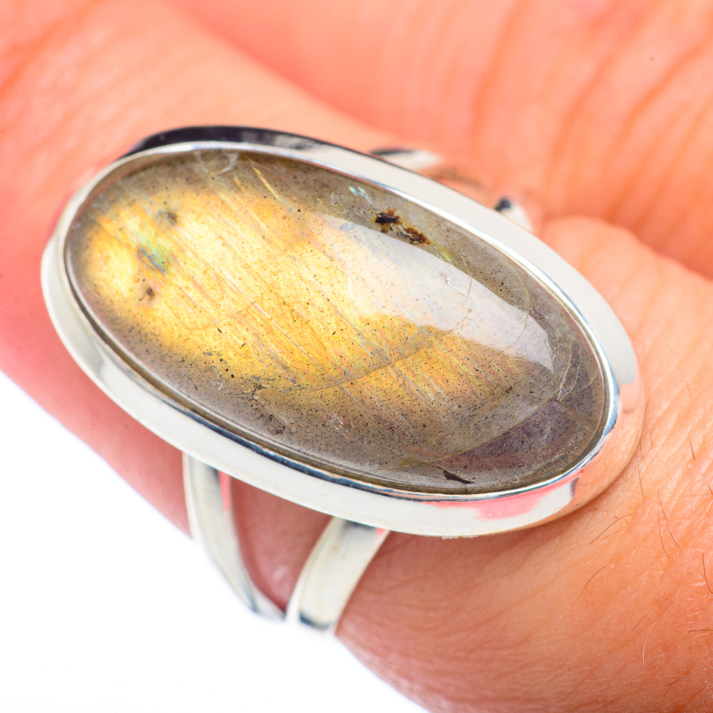 Labradorite Rings handcrafted by Anasilvercos - RING72315