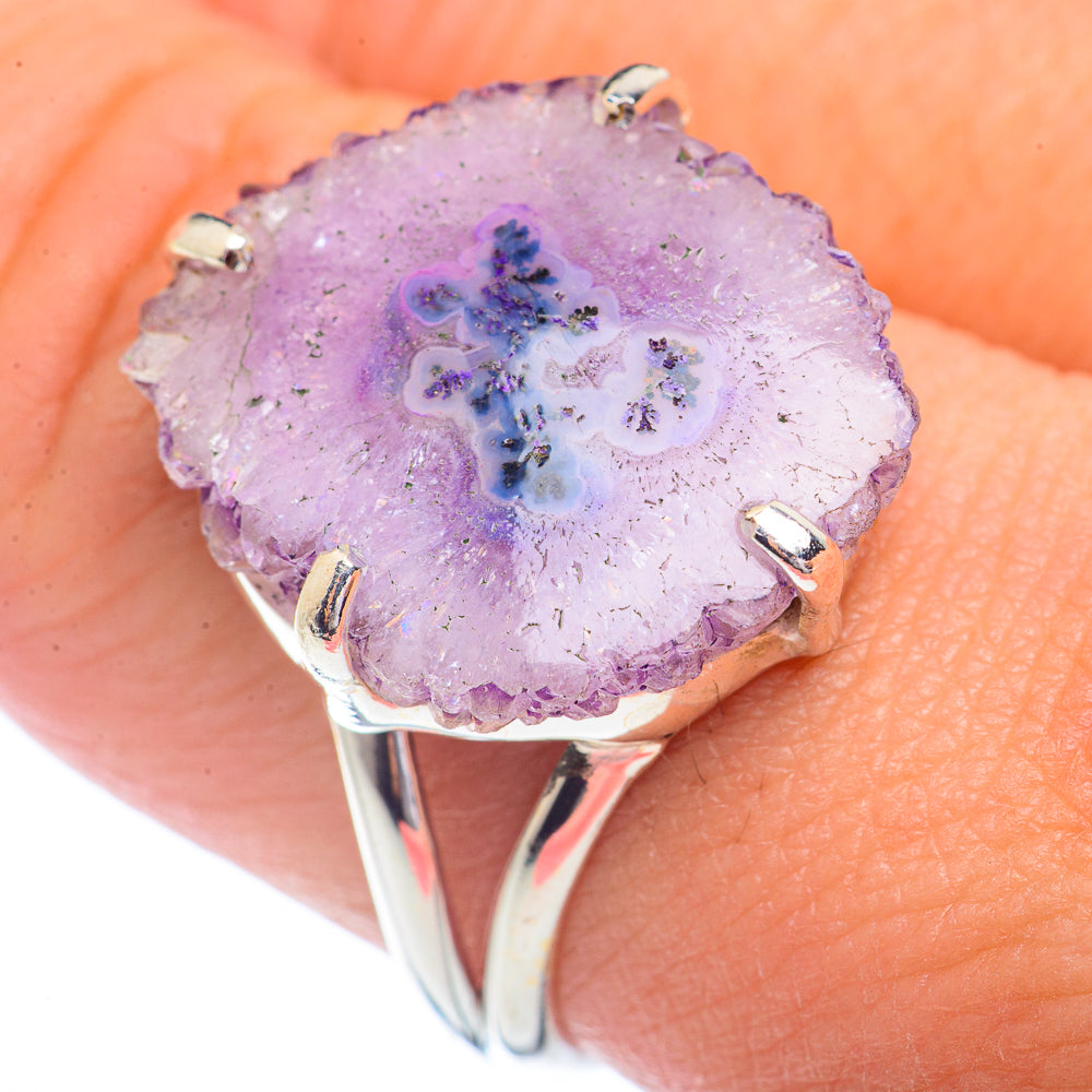 Amethyst Stalactite Rings handcrafted by Anasilvercos - RING72329