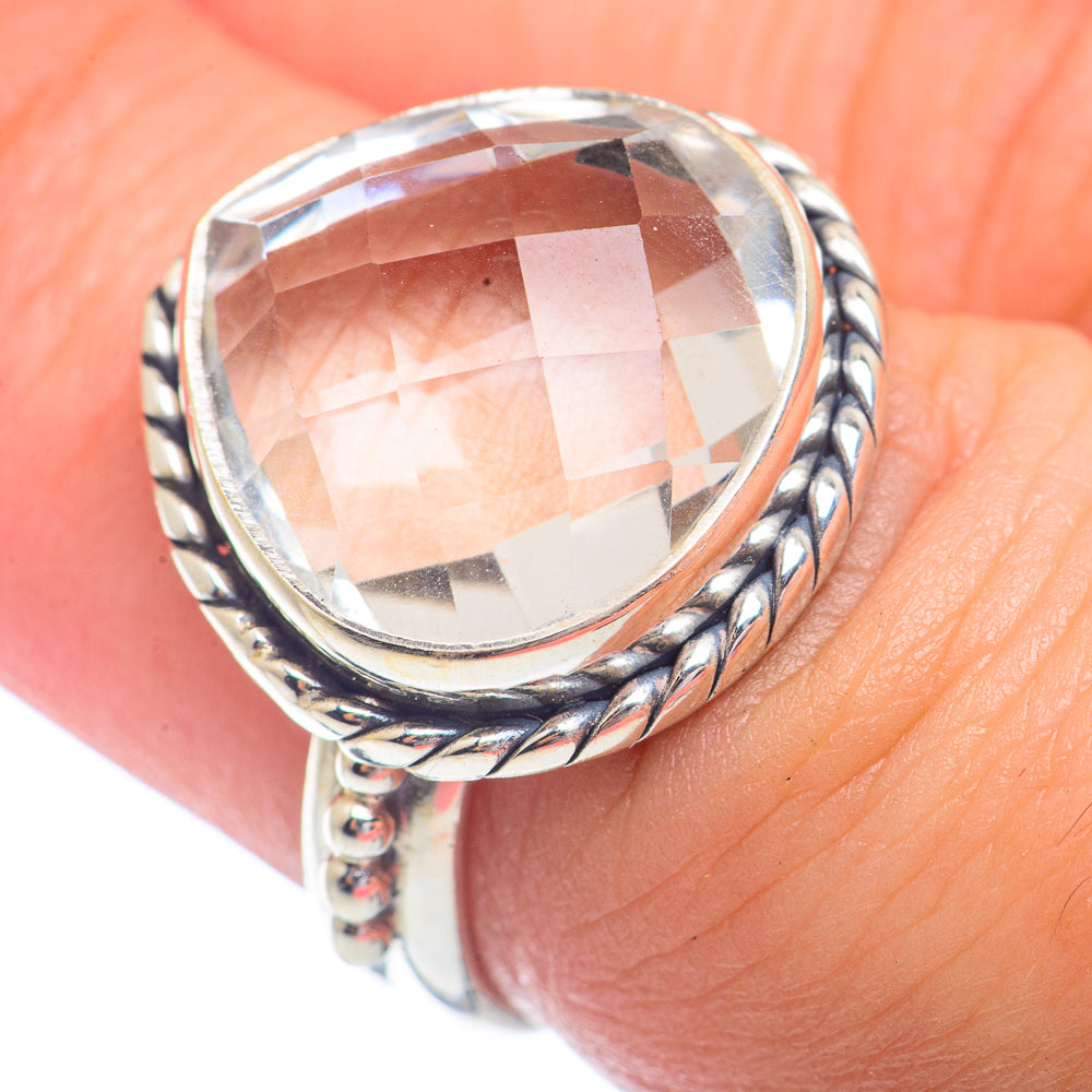 White Quartz Rings handcrafted by Anasilvercos - RING72339