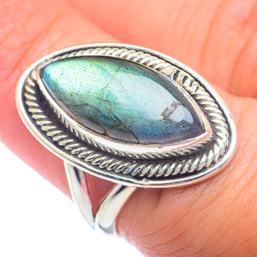 Labradorite Rings handcrafted by Anasilvercos - RING72351