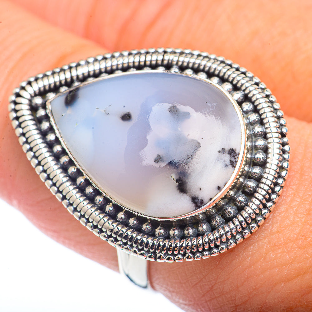 Dendritic Opal Rings handcrafted by Anasilvercos - RING72397