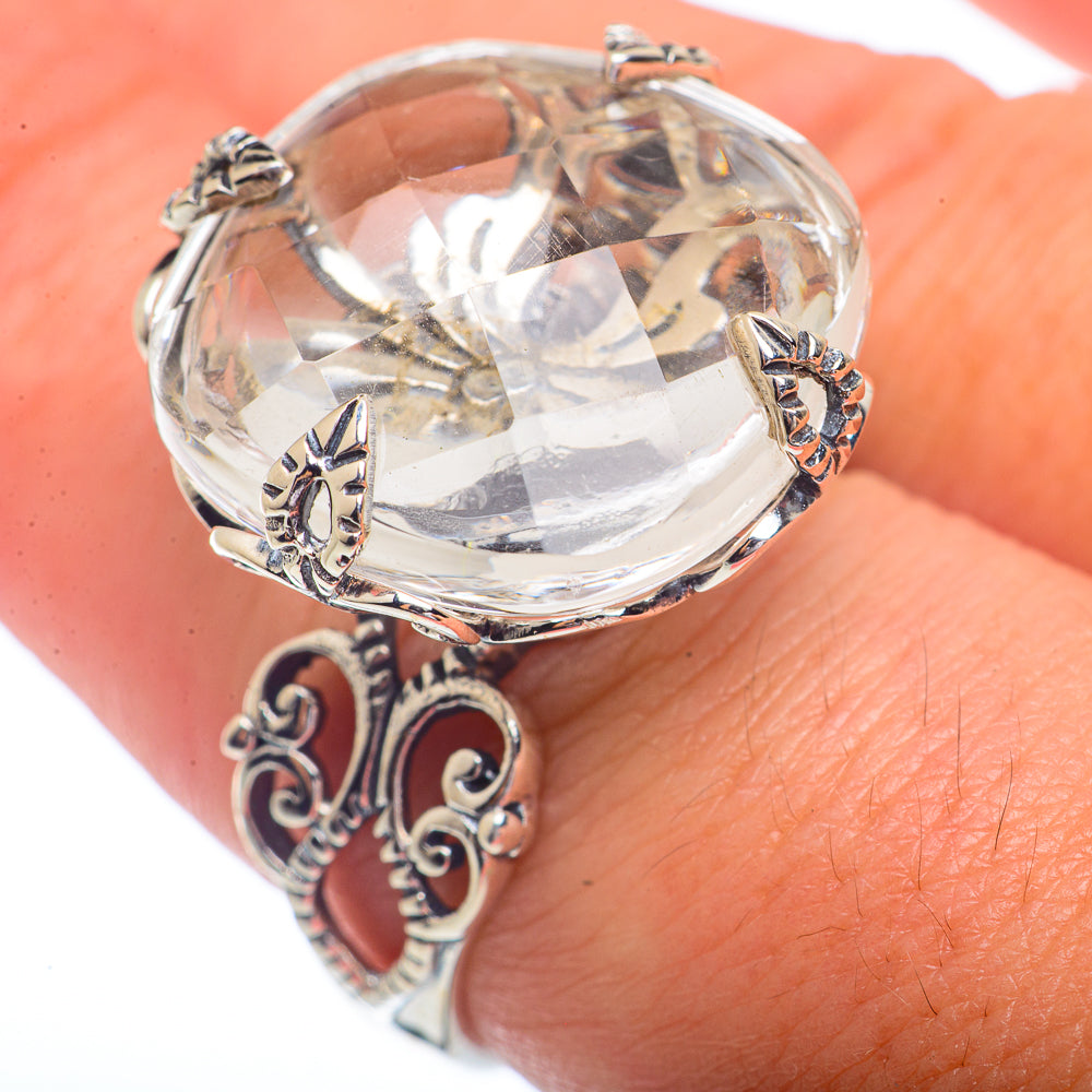 White Quartz Rings handcrafted by Anasilvercos - RING72398