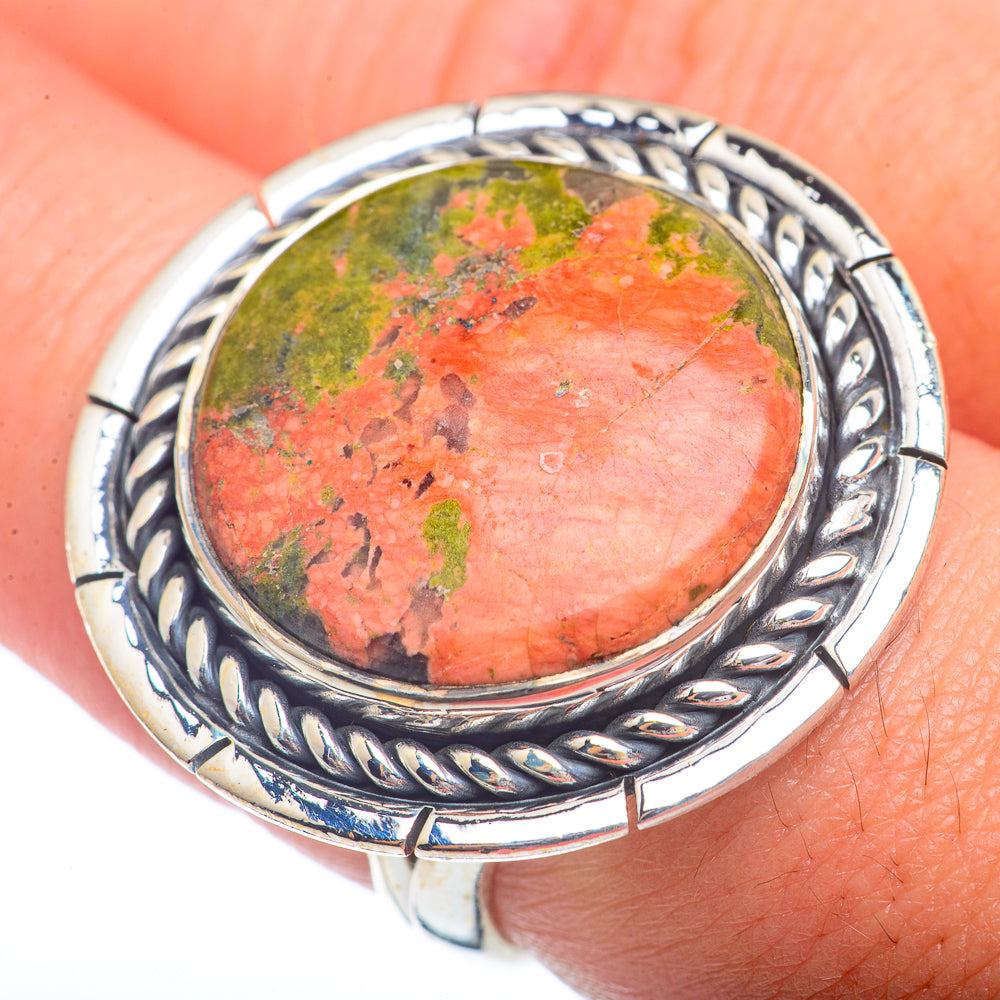 Unakite Rings handcrafted by Anasilvercos - RING72401
