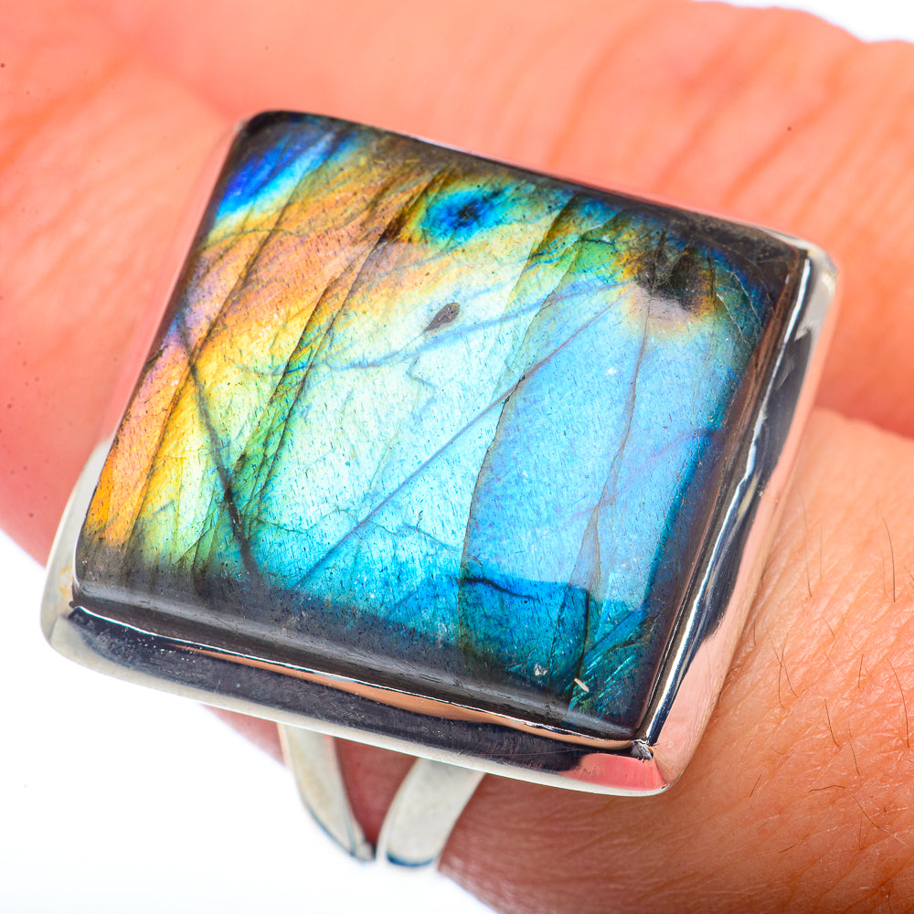 Labradorite Rings handcrafted by Anasilvercos - RING72409
