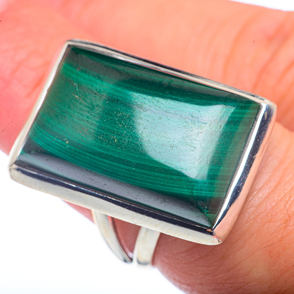 Malachite Rings handcrafted by Anasilvercos - RING72420