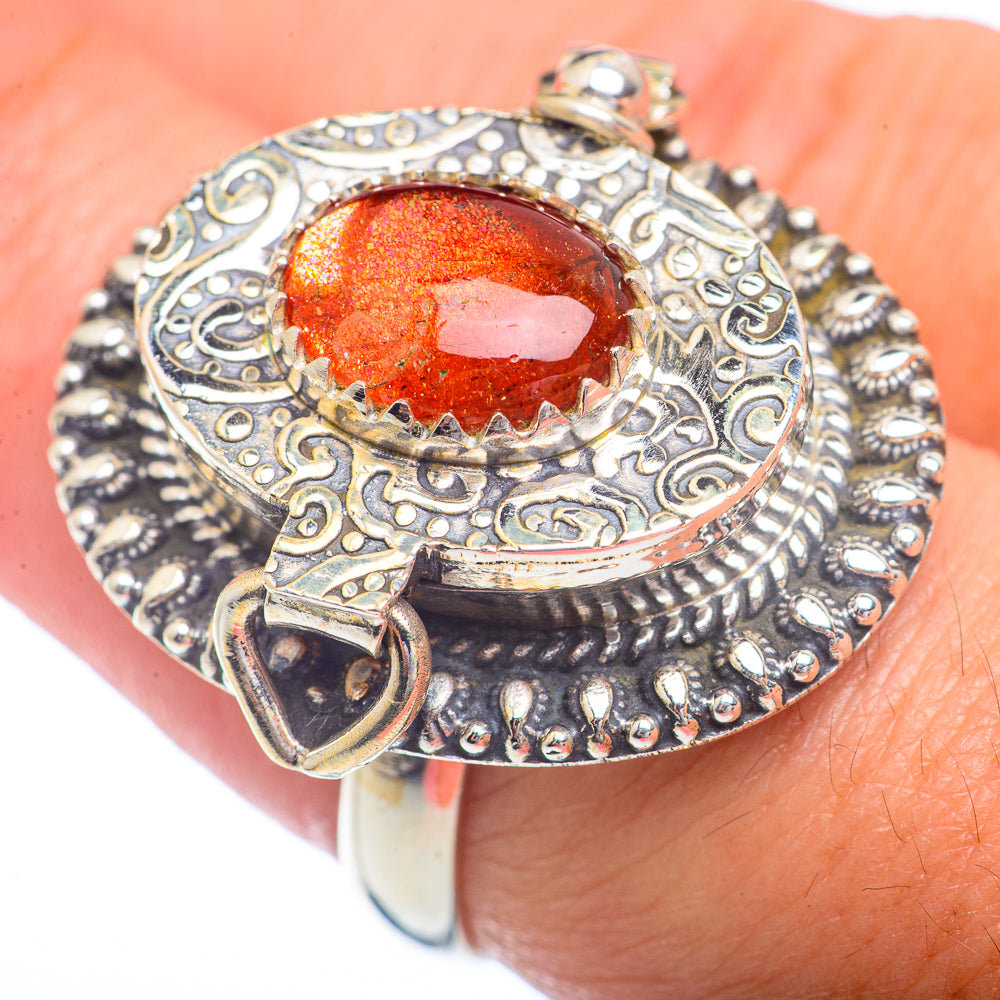 Sunstone Rings handcrafted by Anasilvercos - RING72433