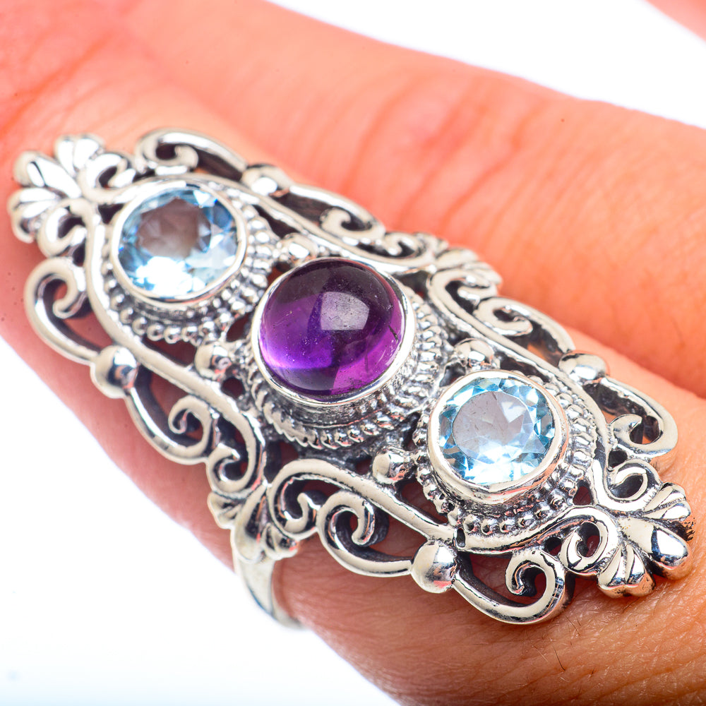 Amethyst Rings handcrafted by Anasilvercos - RING72453
