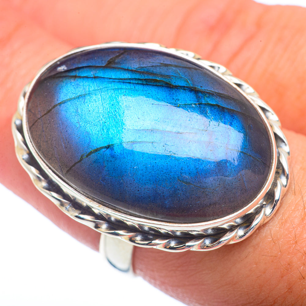 Labradorite Rings handcrafted by Anasilvercos - RING72460