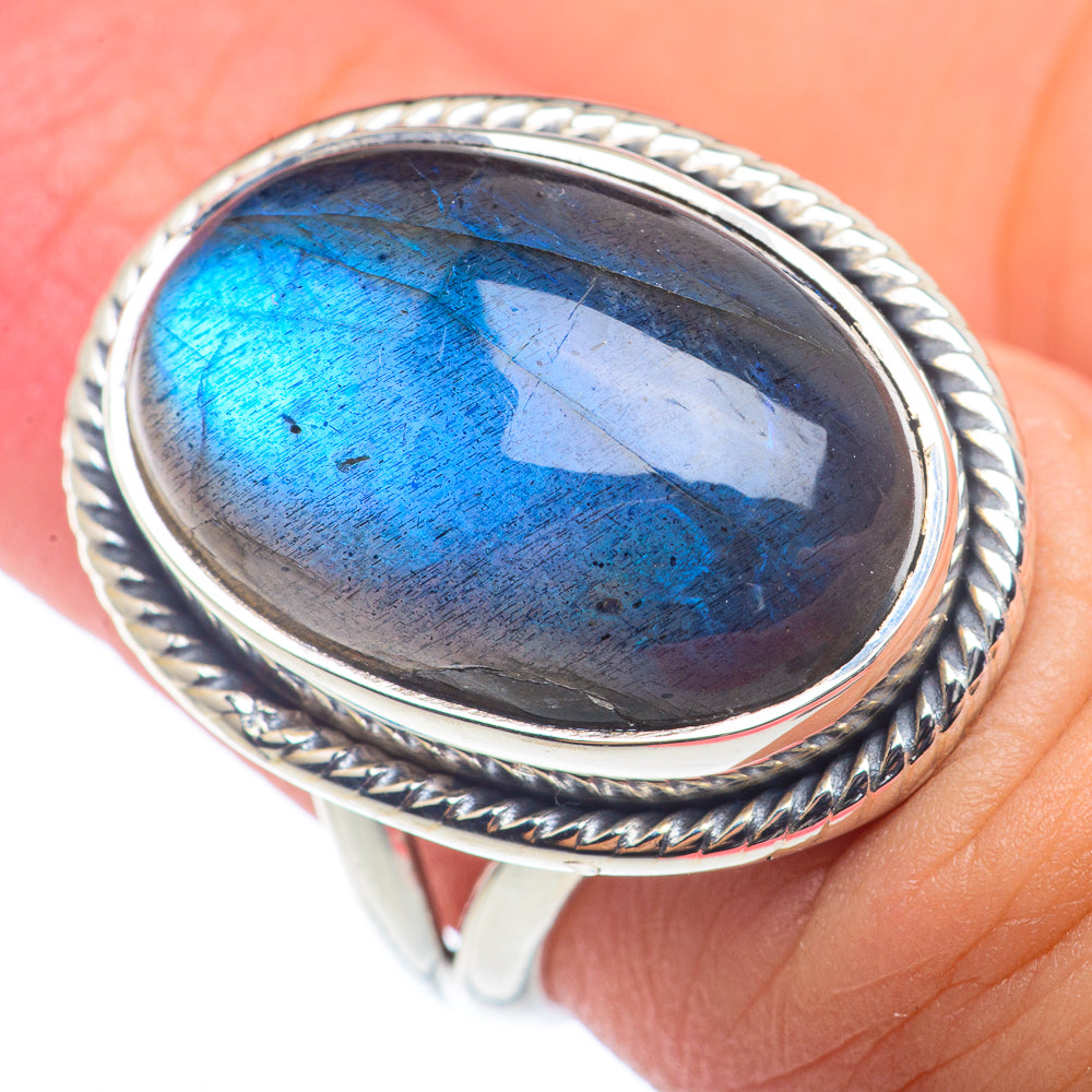 Labradorite Rings handcrafted by Anasilvercos - RING72465