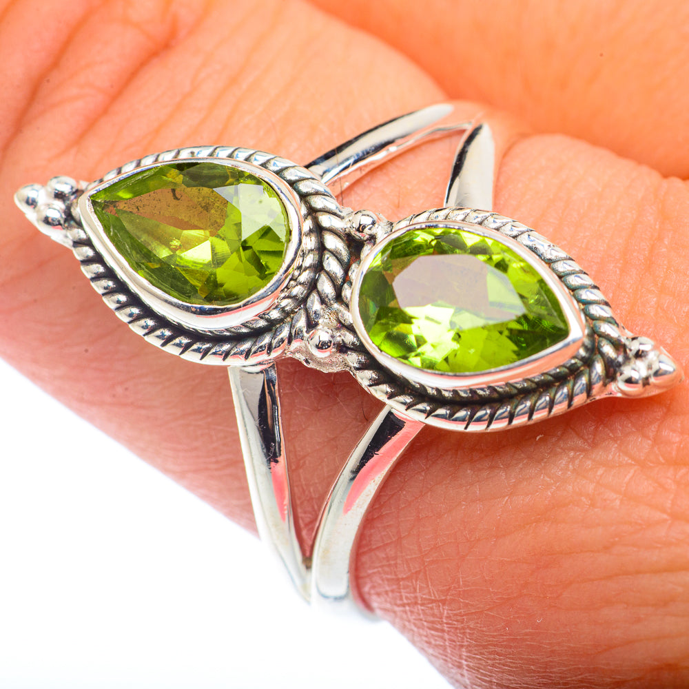 Peridot Rings handcrafted by Anasilvercos - RING72476