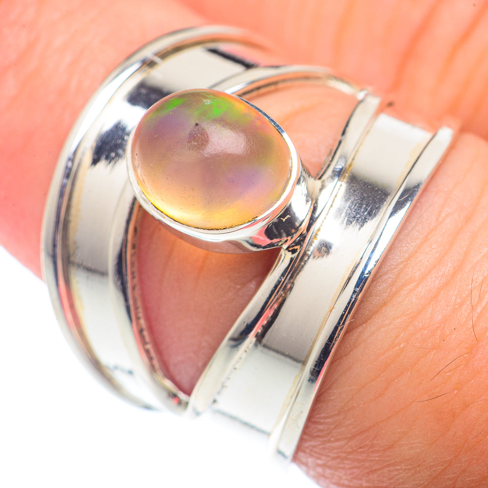 Ethiopian Opal Rings handcrafted by Anasilvercos - RING72509