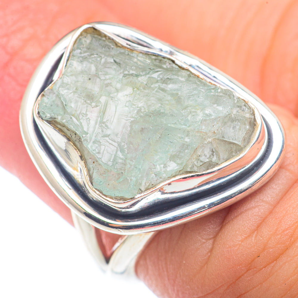 Aquamarine Rings handcrafted by Anasilvercos - RING72512