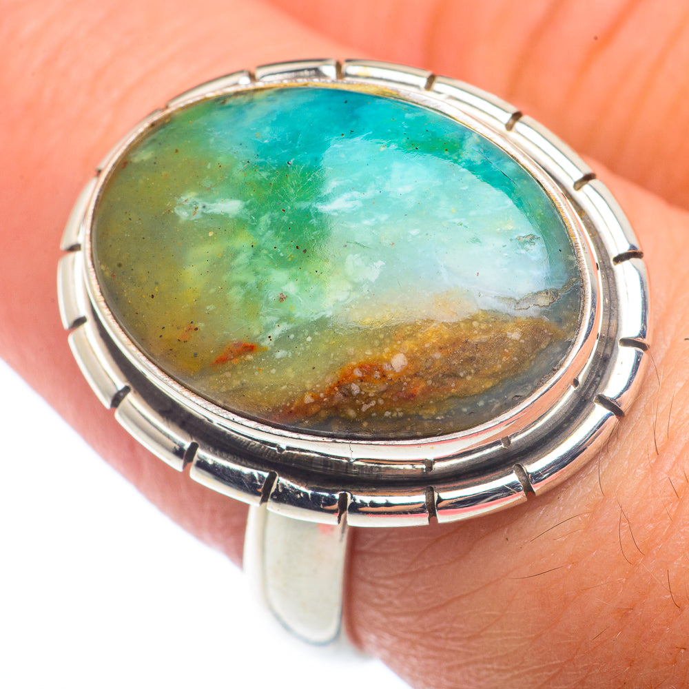 Peruvian Opal Rings handcrafted by Anasilvercos - RING72513