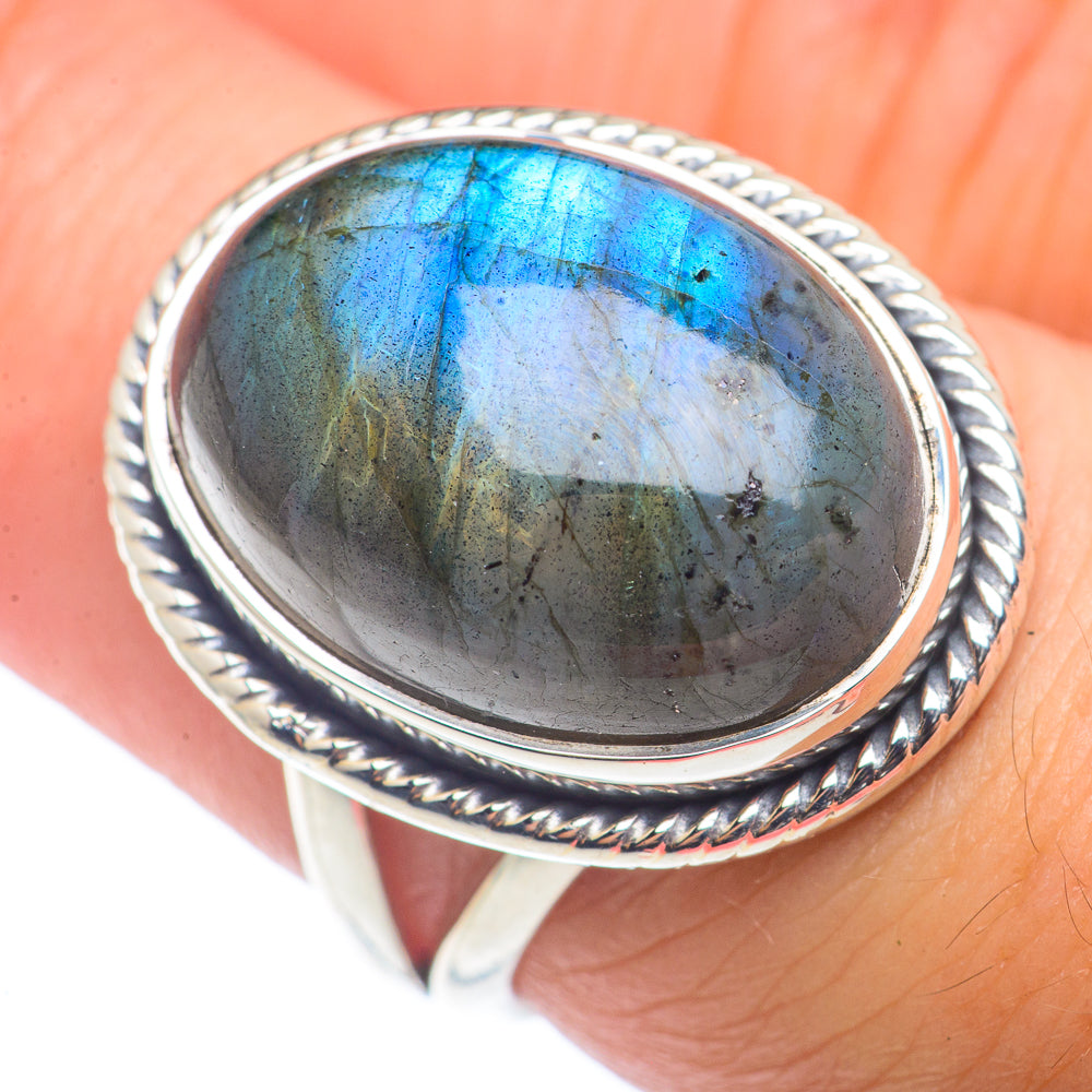 Labradorite Rings handcrafted by Anasilvercos - RING72519