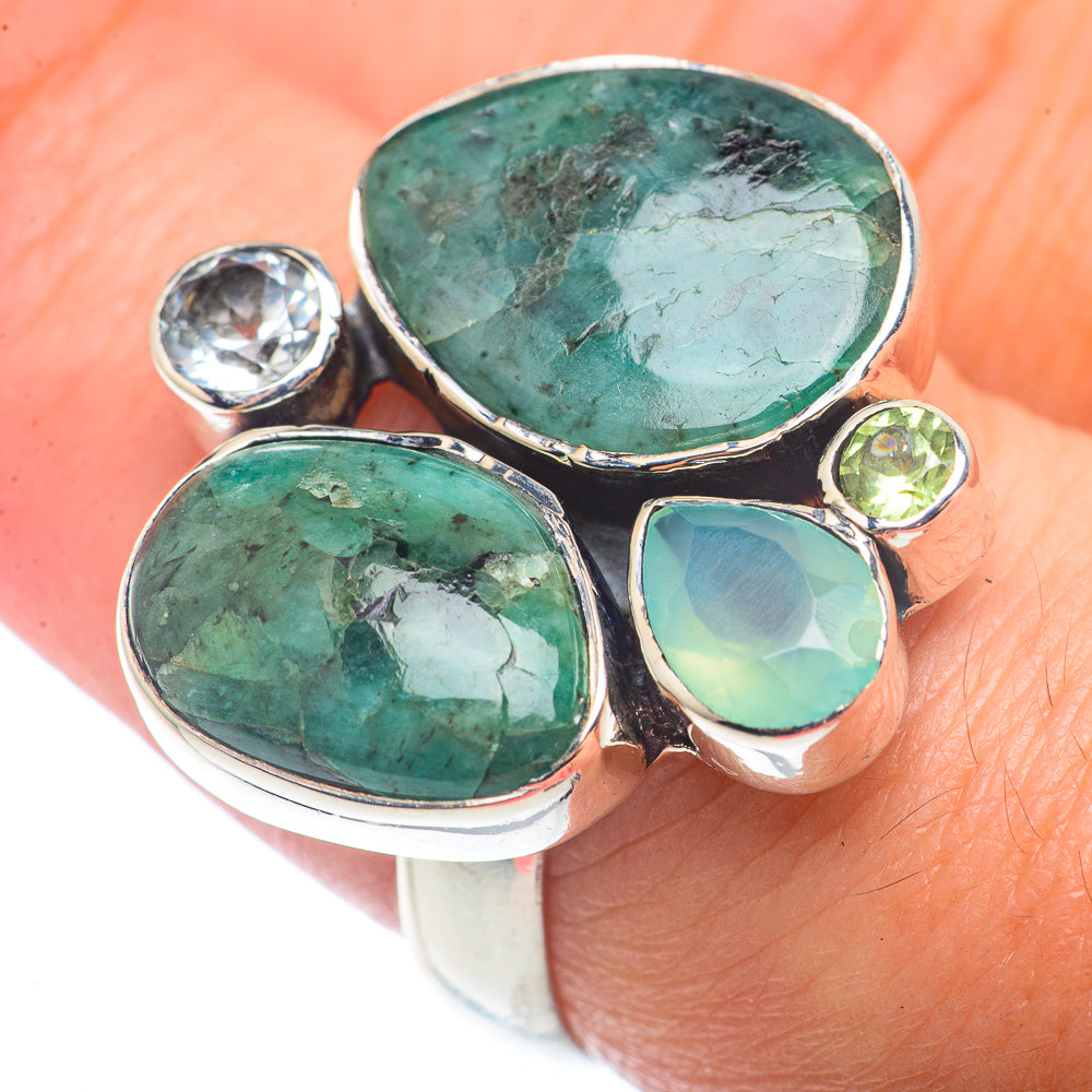 Emerald Rings handcrafted by Anasilvercos - RING72521