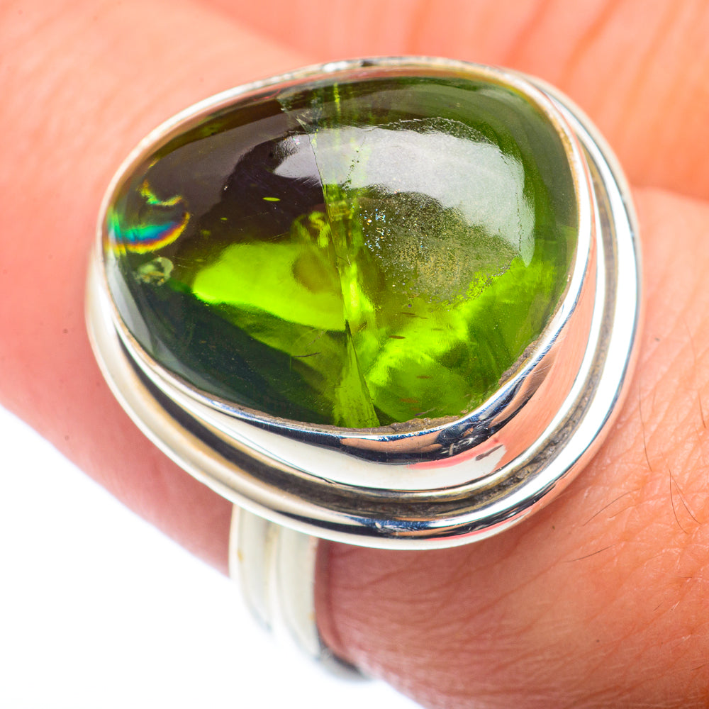 Peridot Rings handcrafted by Anasilvercos - RING72522