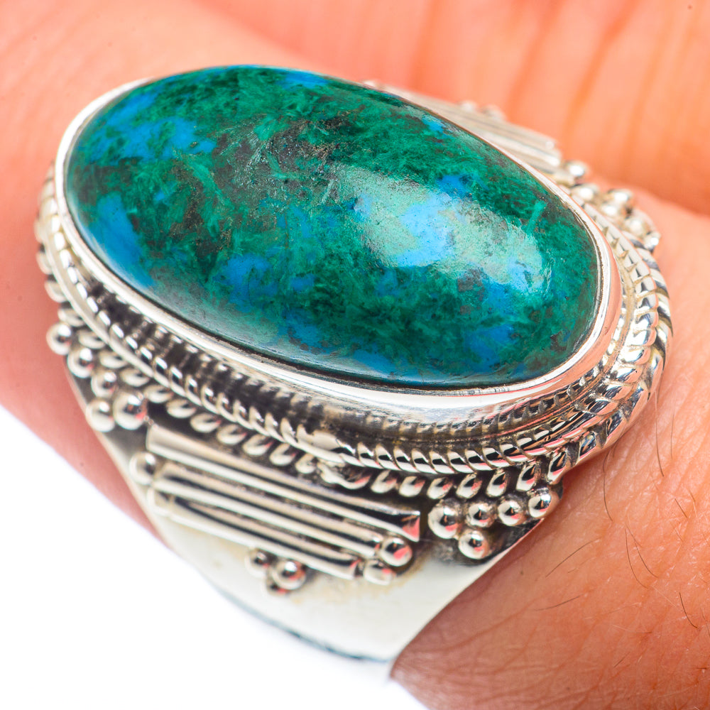 Chrysocolla Rings handcrafted by Anasilvercos - RING72523