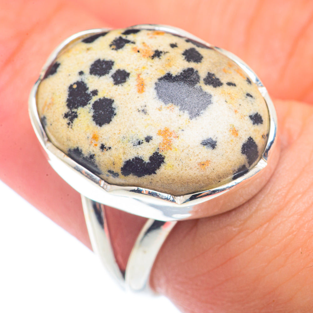 Dalmatian Jasper Rings handcrafted by Anasilvercos - RING72525