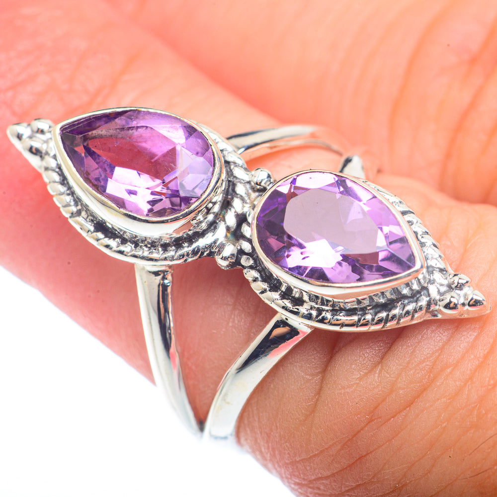 Amethyst Rings handcrafted by Anasilvercos - RING72538